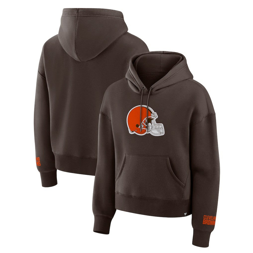 Cleveland Browns Women's Legacy Fleece Pullover Hoodie - Brown - Fanatics