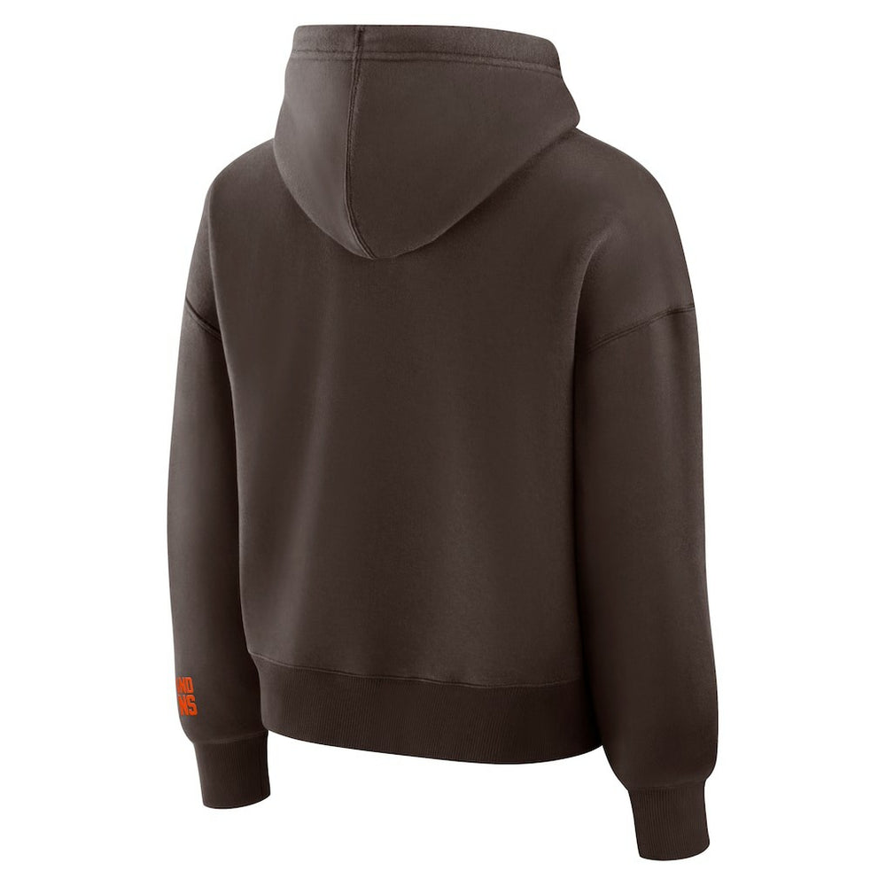 Cleveland Browns Women's Legacy Fleece Pullover Hoodie - Brown - Fanatics