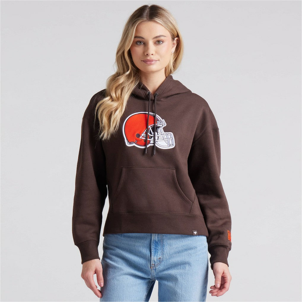 Cleveland Browns Women's Legacy Fleece Pullover Hoodie - Brown - Fanatics