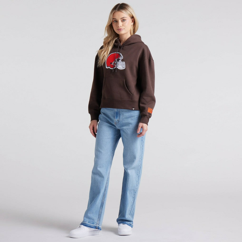 Cleveland Browns Women's Legacy Fleece Pullover Hoodie - Brown - Fanatics