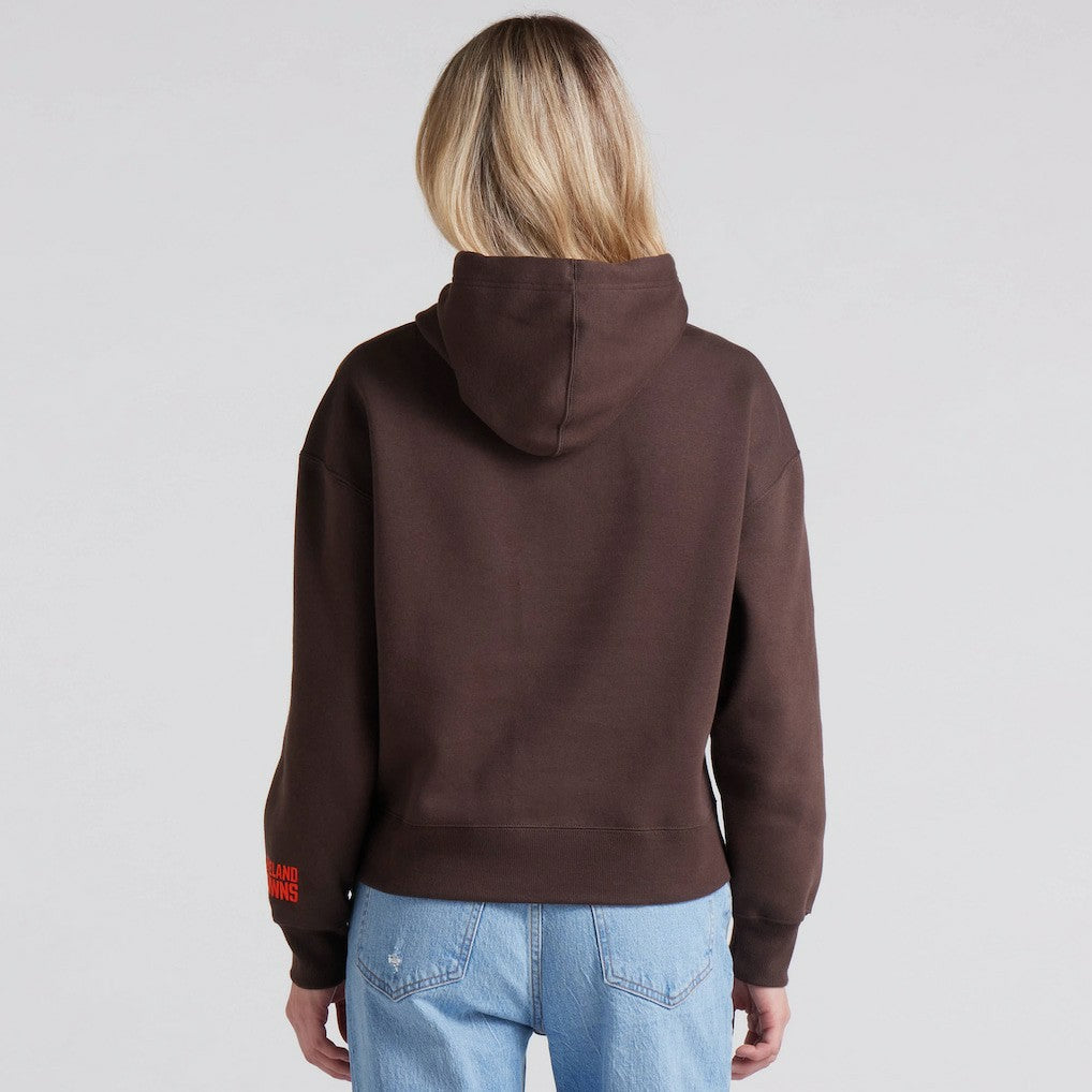 Cleveland Browns Women's Legacy Fleece Pullover Hoodie - Brown - Fanatics