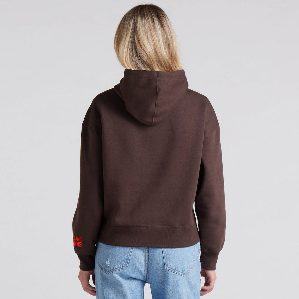 Cleveland Browns Women's Legacy Fleece Pullover Hoodie - Brown - Fanatics