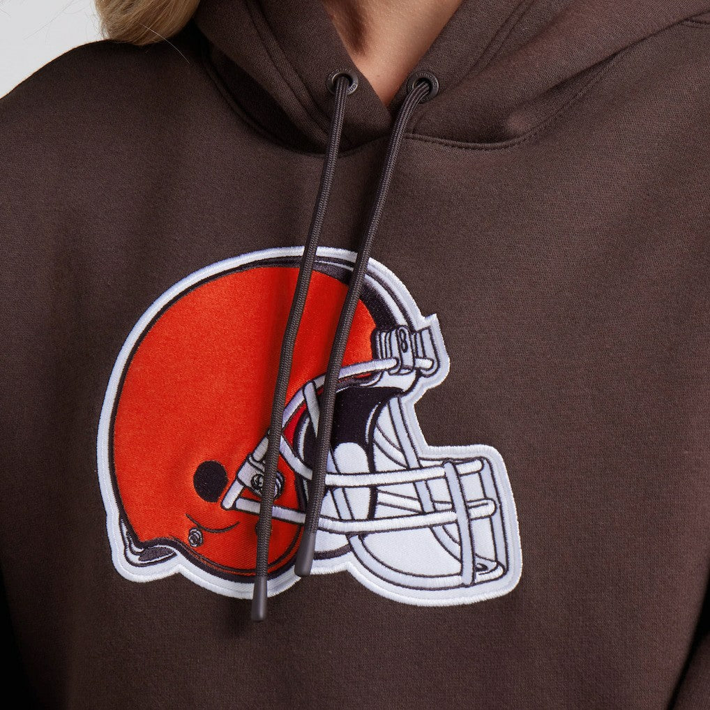 Cleveland Browns Women's Legacy Fleece Pullover Hoodie - Brown - Fanatics