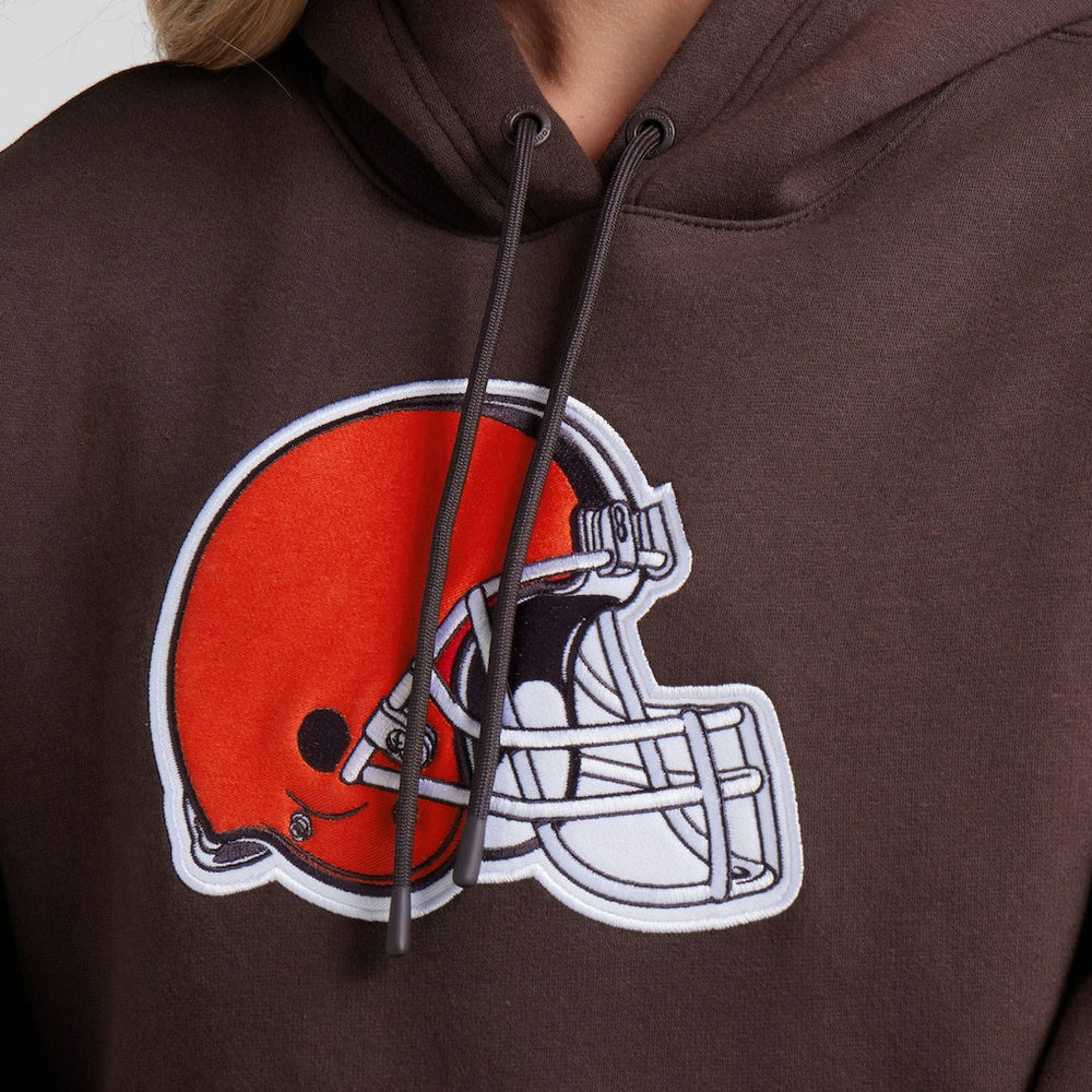 Cleveland Browns Women's Legacy Fleece Pullover Hoodie - Brown - Fanatics