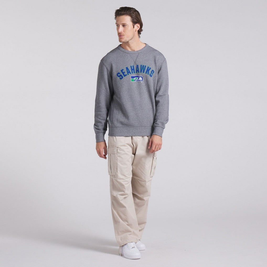 Seattle Seahawks Loop Terry Pullover Sweatshirt - Heather Gray - Fanatics