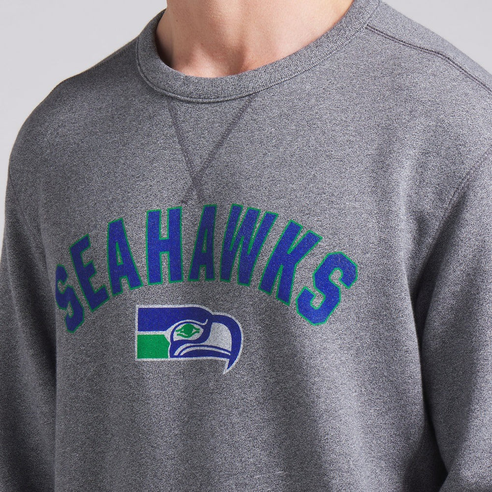 Seattle Seahawks Loop Terry Pullover Sweatshirt - Heather Gray - Fanatics
