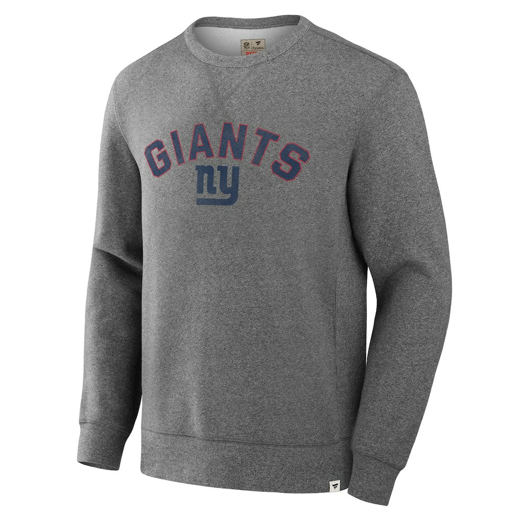New York Giants Loop Terry Pullover Sweatshirt - Heather Gray - Fanatics