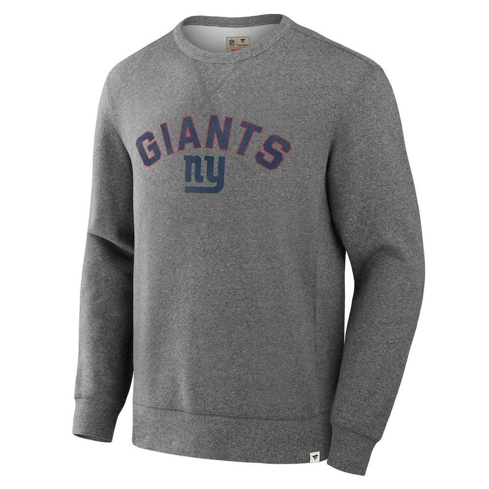 New York Giants Loop Terry Pullover Sweatshirt - Heather Gray - Fanatics