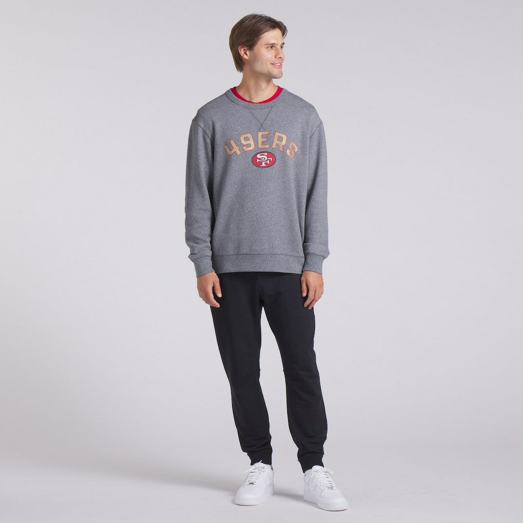 San Francisco 49ers Loop Terry Pullover Sweatshirt - Heather Gray - Fanatics