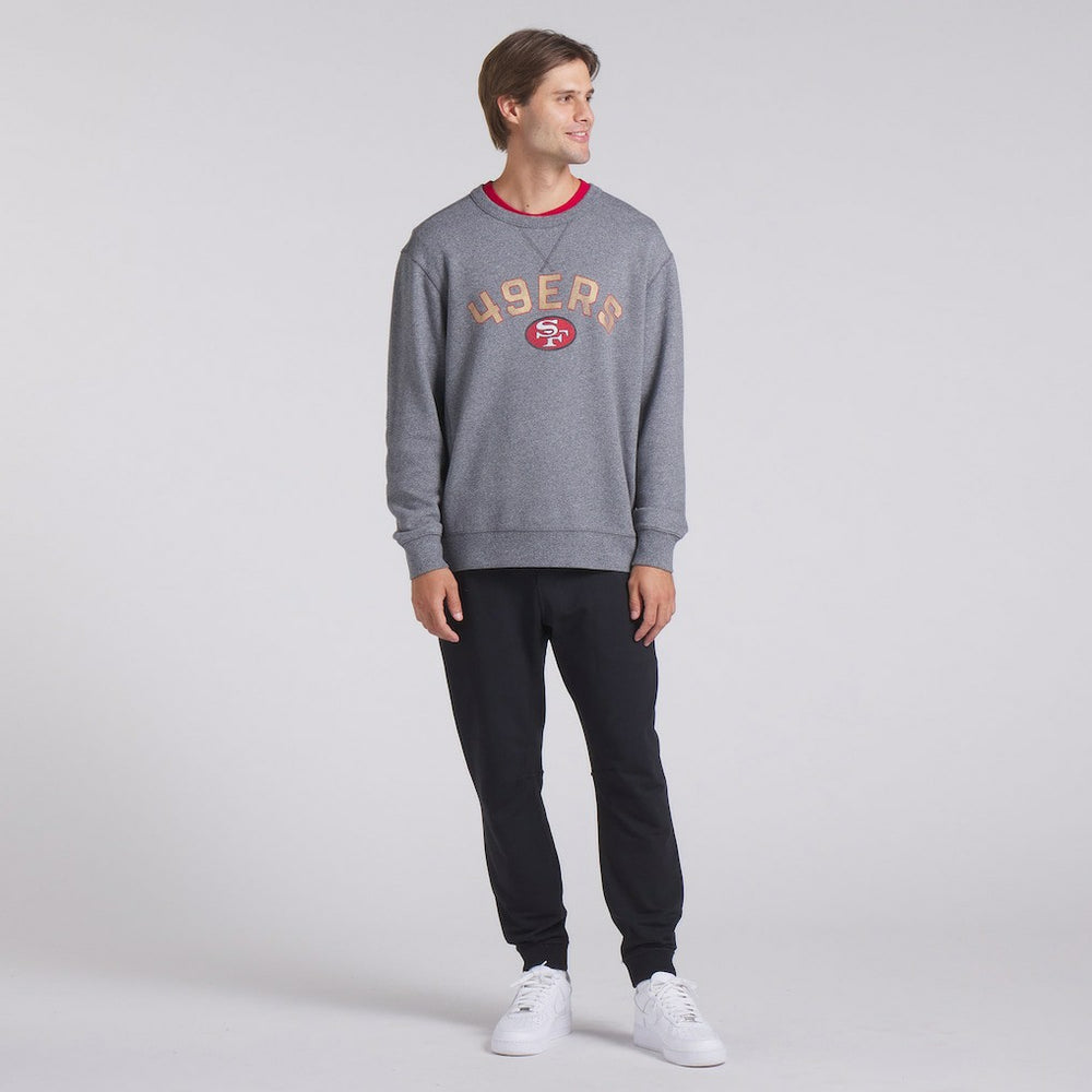 San Francisco 49ers Loop Terry Pullover Sweatshirt - Heather Gray - Fanatics