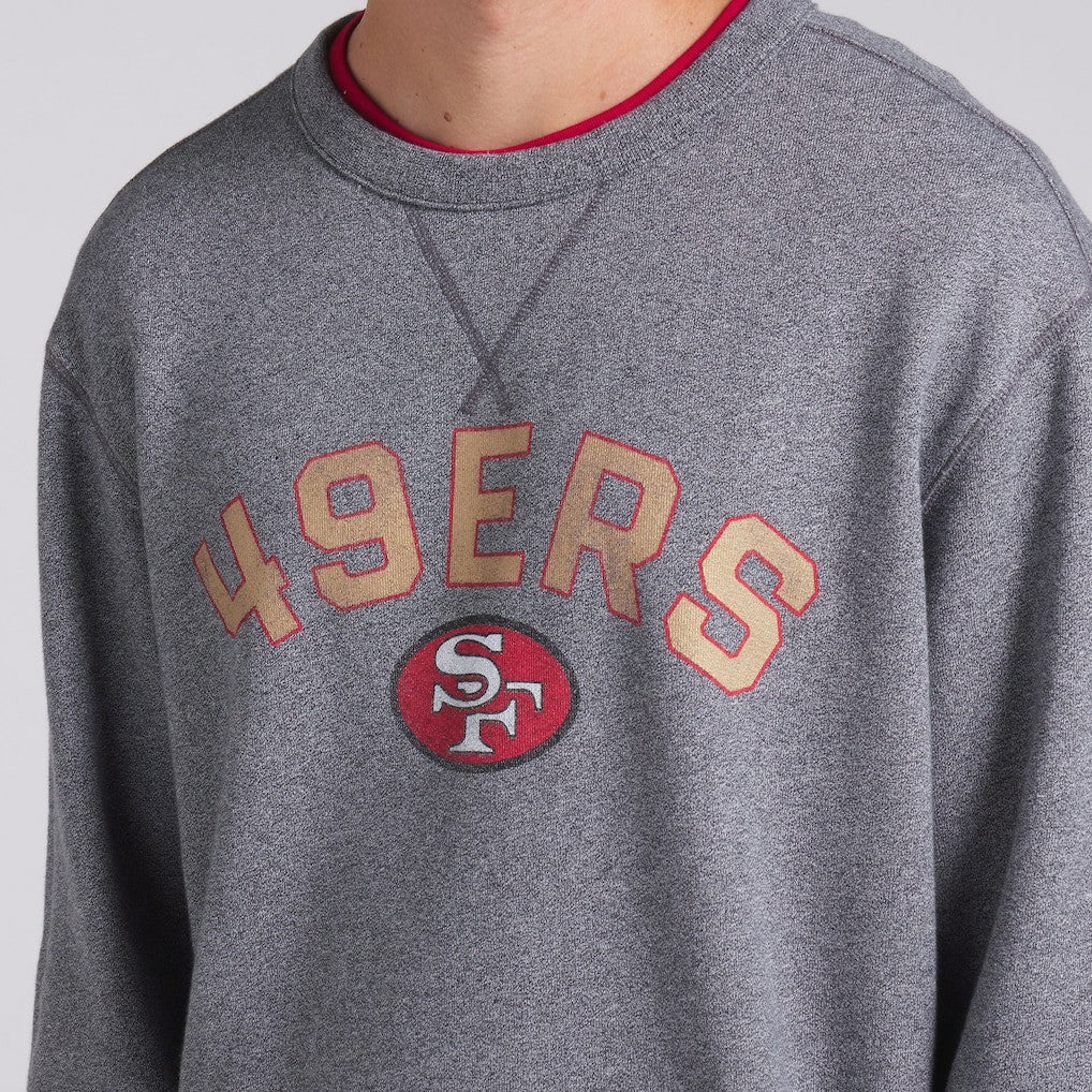 San Francisco 49ers Loop Terry Pullover Sweatshirt - Heather Gray - Fanatics