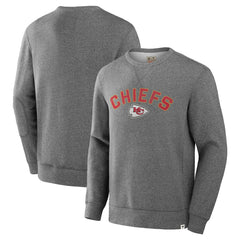 Kansas City Chiefs Loop Terry Pullover Sweatshirt - Heather Gray - Fanatics
