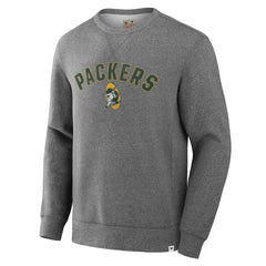 Green Bay Packers Loop Terry Pullover Sweatshirt - Heather Gray - Fanatics