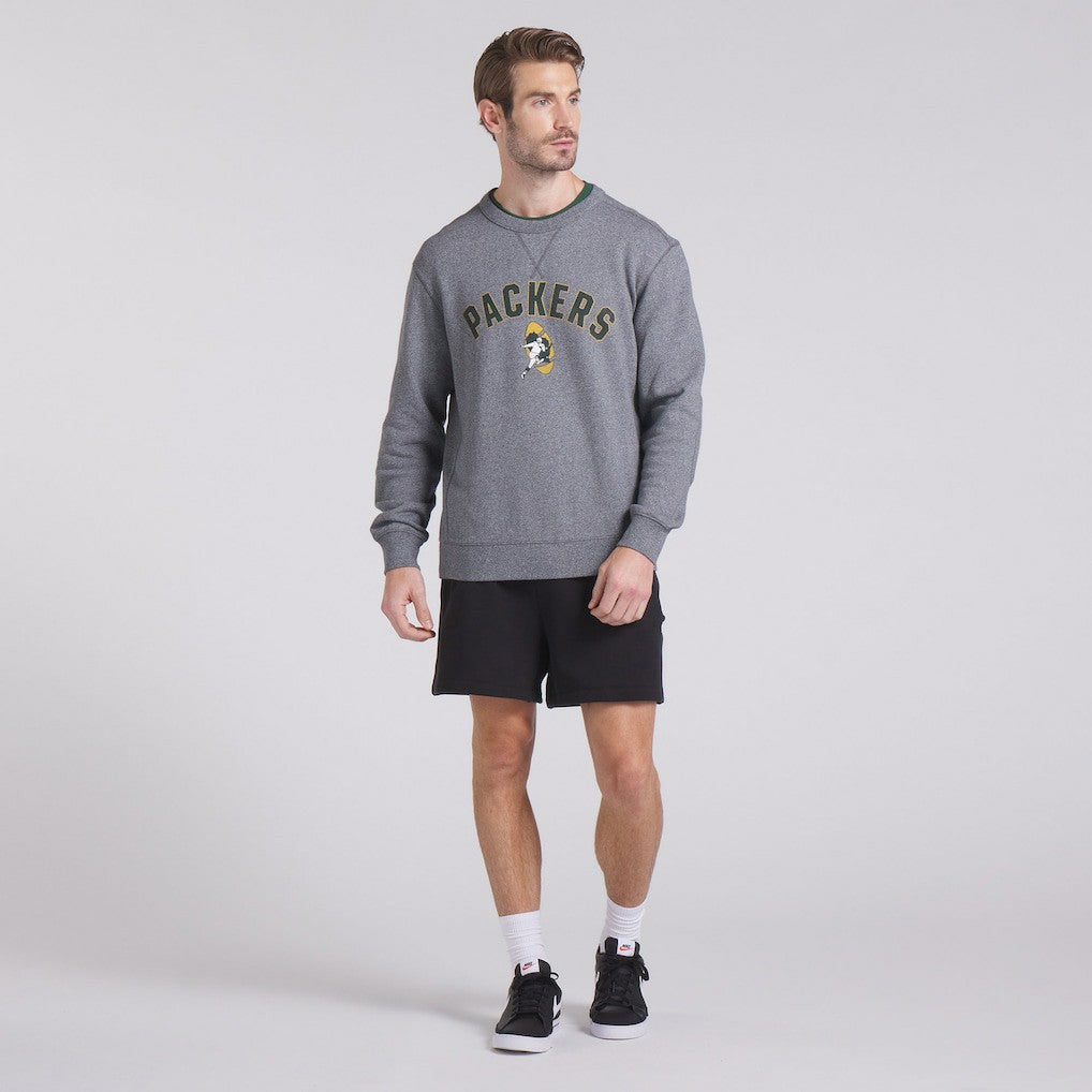 Green Bay Packers Loop Terry Pullover Sweatshirt - Heather Gray - Fanatics