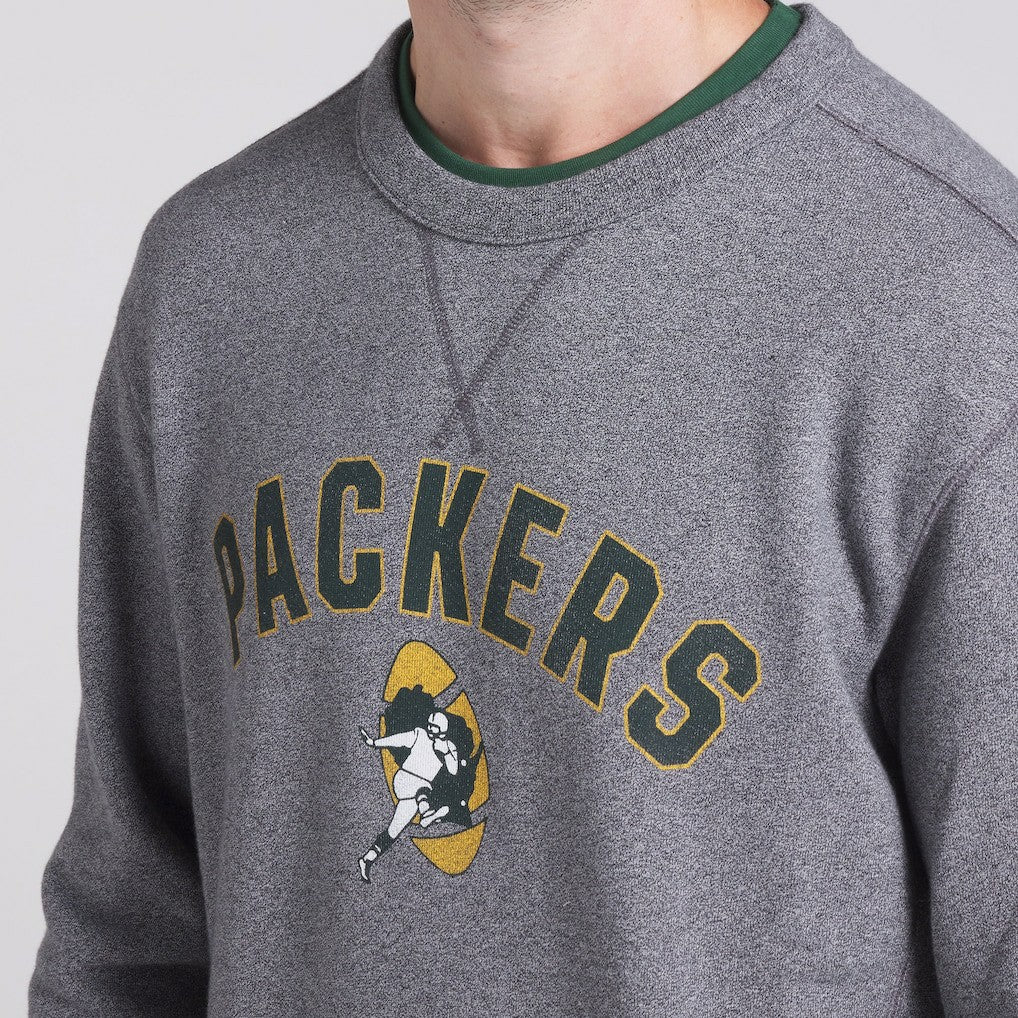 Green Bay Packers Loop Terry Pullover Sweatshirt - Heather Gray - Fanatics