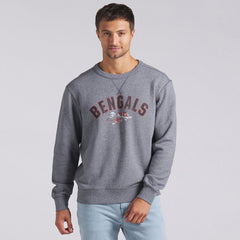 Cincinnati Bengals Loop Terry Pullover Sweatshirt - Heather Gray - Fanatics