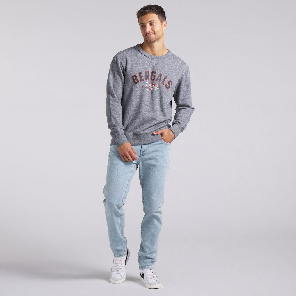 Cincinnati Bengals Loop Terry Pullover Sweatshirt - Heather Gray - Fanatics