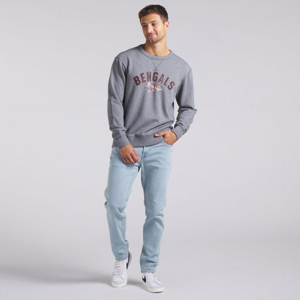 Cincinnati Bengals Loop Terry Pullover Sweatshirt - Heather Gray - Fanatics