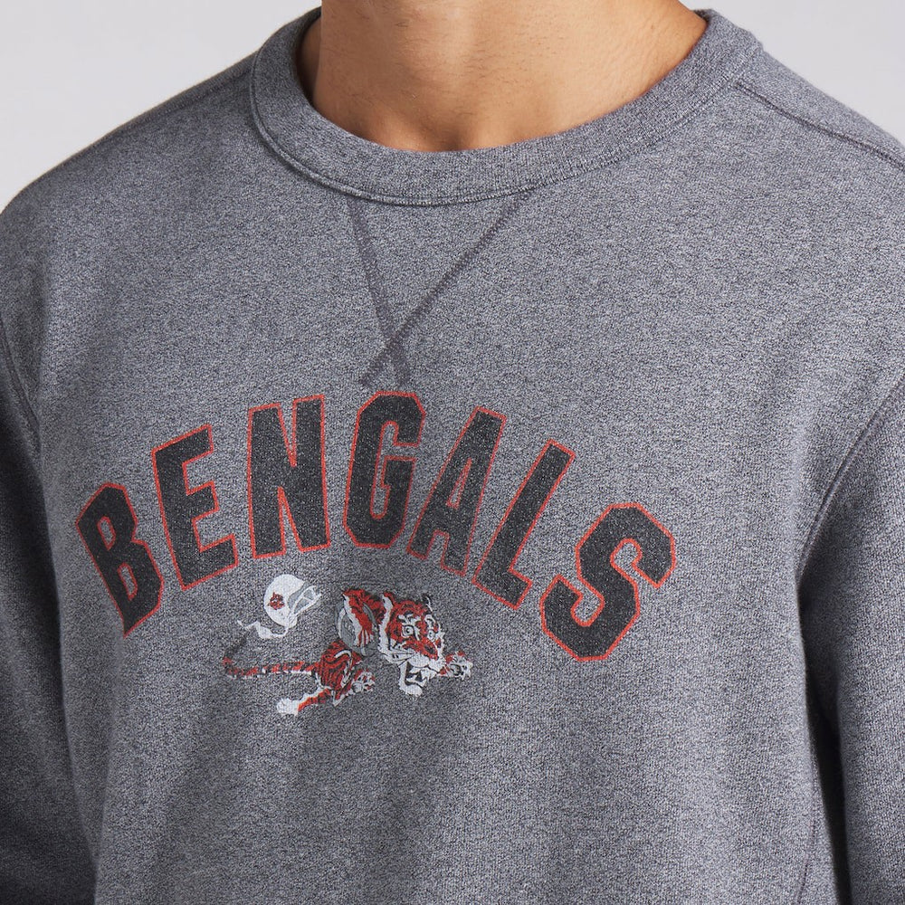 Cincinnati Bengals Loop Terry Pullover Sweatshirt - Heather Gray - Fanatics