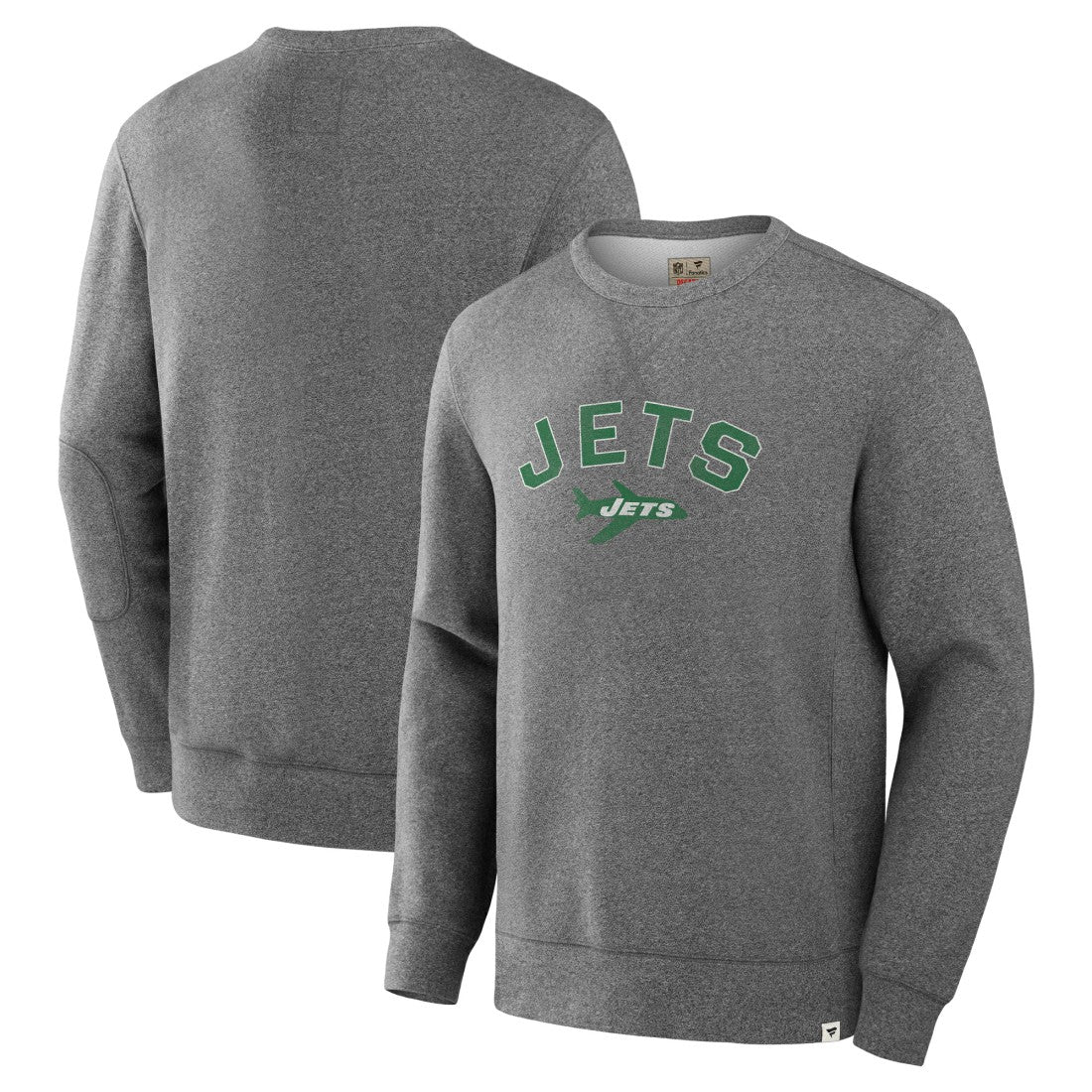 New York Jets Loop Terry Pullover Sweatshirt - Heather Gray - Fanatics