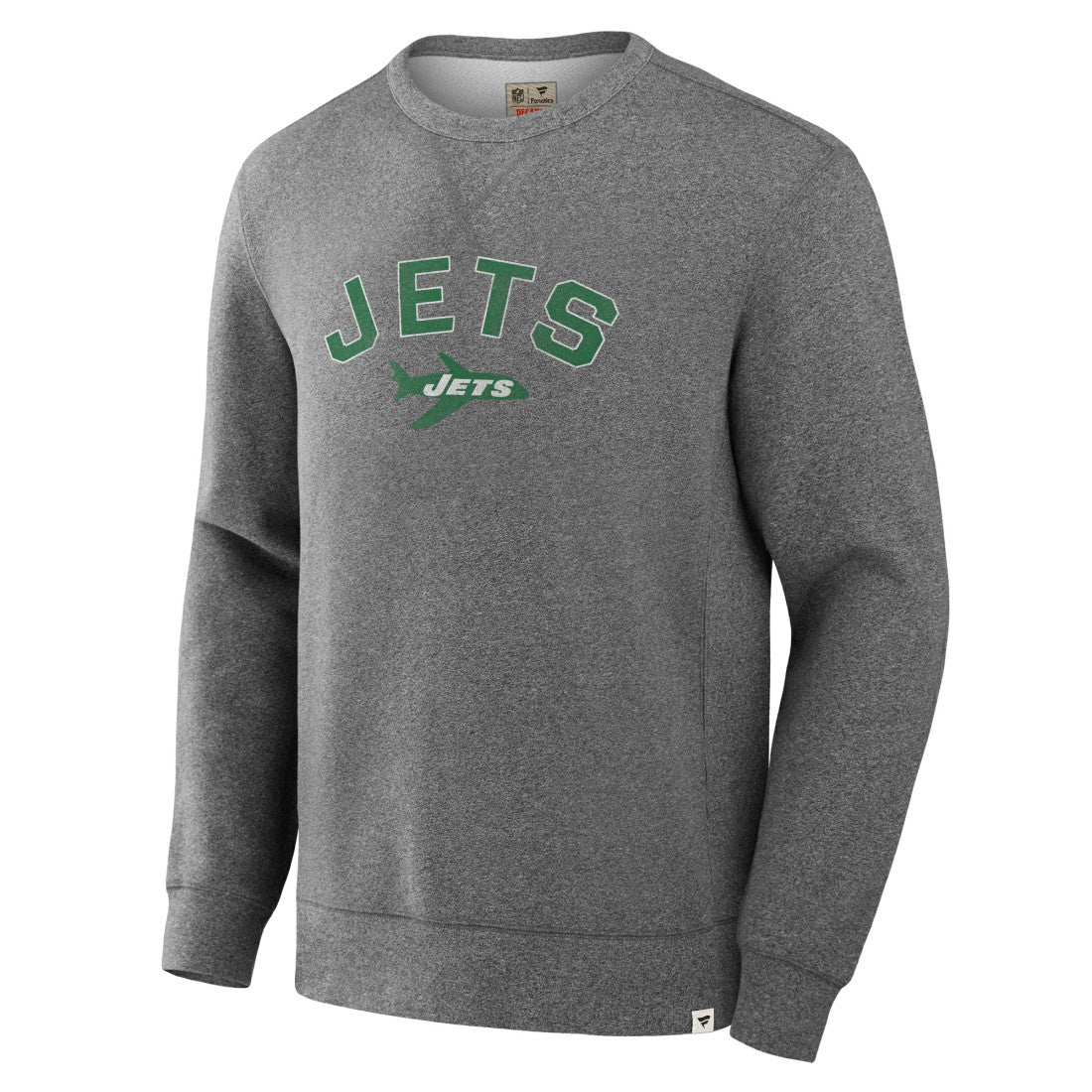 New York Jets Loop Terry Pullover Sweatshirt - Heather Gray - Fanatics