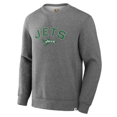 New York Jets Loop Terry Pullover Sweatshirt - Heather Gray - Fanatics