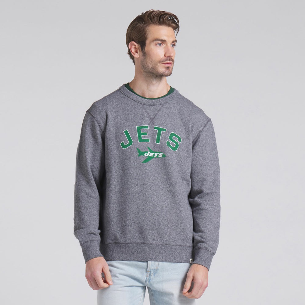 New York Jets Loop Terry Pullover Sweatshirt - Heather Gray - Fanatics