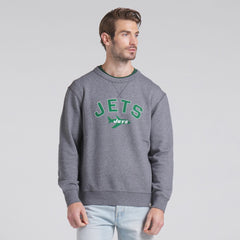 New York Jets Loop Terry Pullover Sweatshirt - Heather Gray - Fanatics