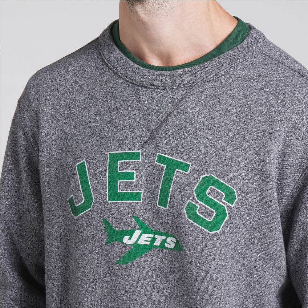 New York Jets Loop Terry Pullover Sweatshirt - Heather Gray - Fanatics