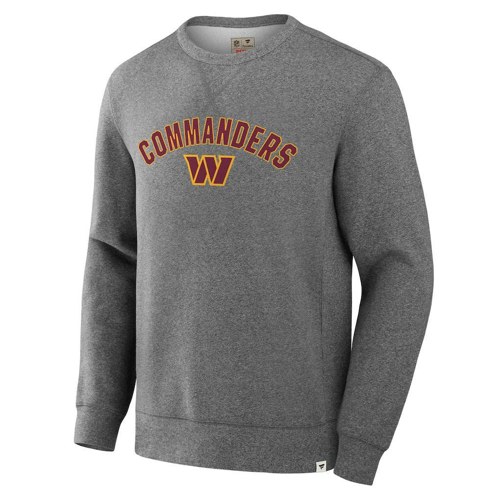 Washington Commanders Loop Terry Pullover Sweatshirt - Heather Gray - Fanatics