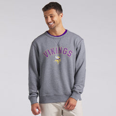 Minnesota Vikings Loop Terry Pullover Sweatshirt - Heather Gray - Fanatics