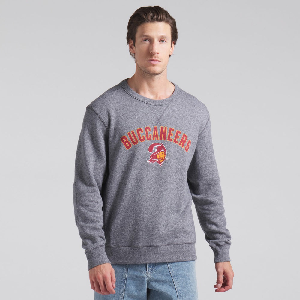Tampa Bay Buccaneers Loop Terry Pullover Sweatshirt - Heather Gray - Fanatics