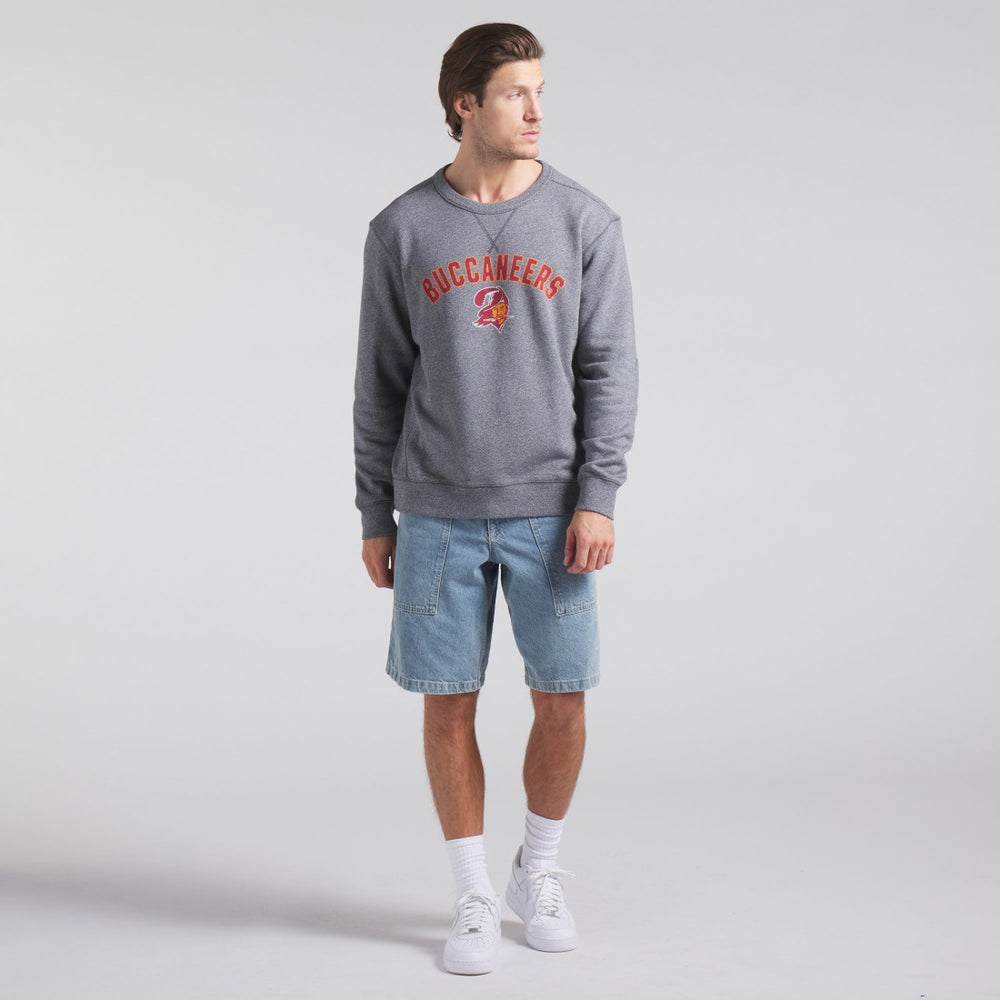 Tampa Bay Buccaneers Loop Terry Pullover Sweatshirt - Heather Gray - Fanatics
