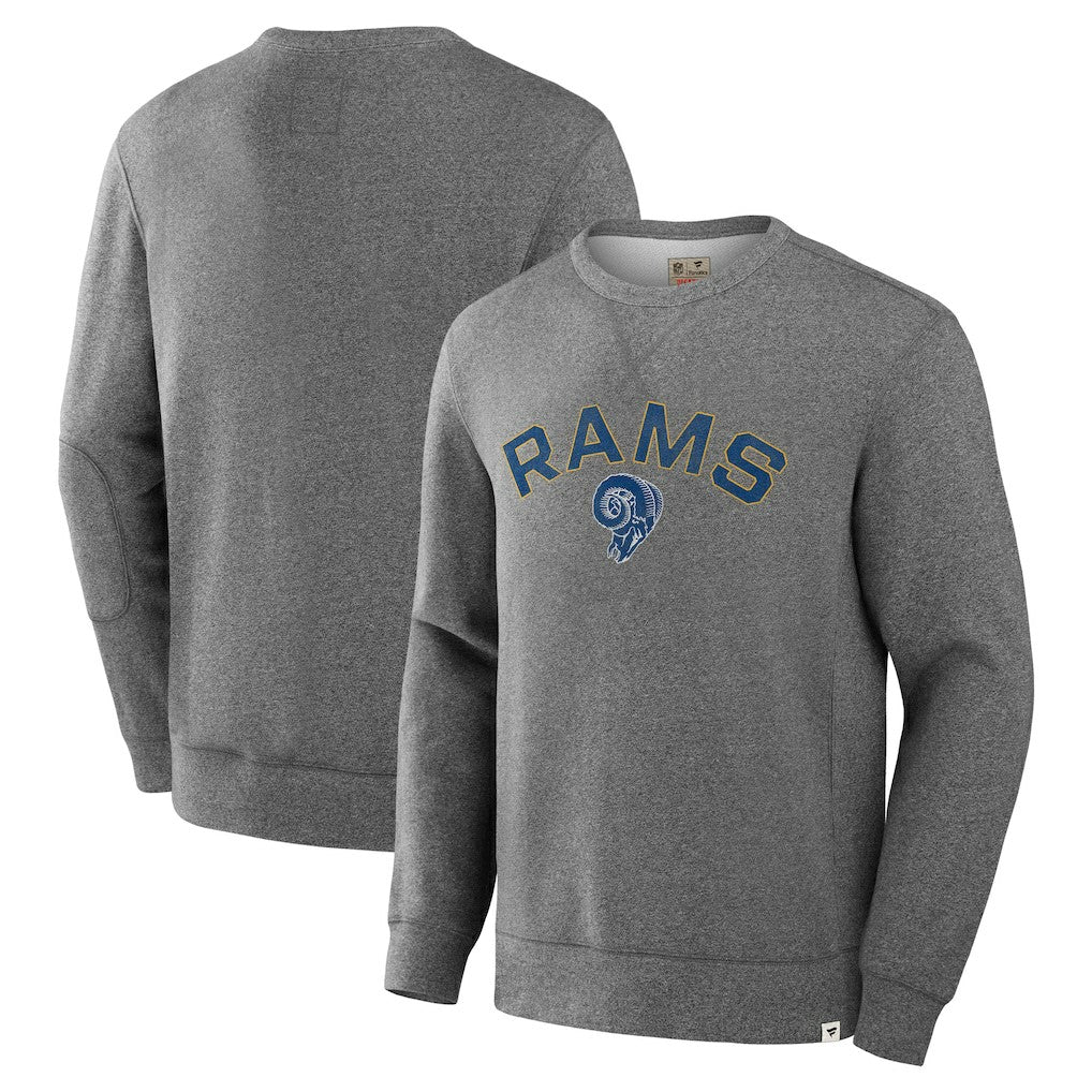 Los Angeles Rams Loop Terry Pullover Sweatshirt - Heather Gray - Fanatics