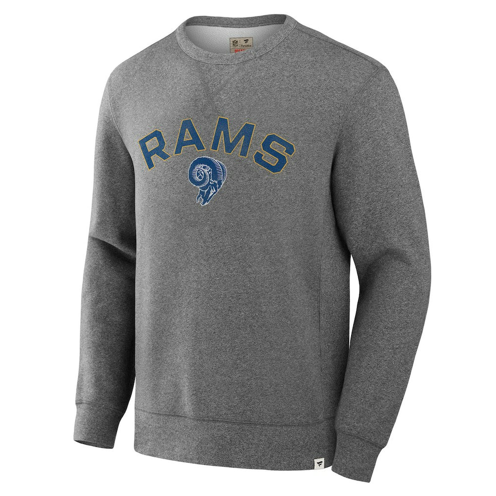 Los Angeles Rams Loop Terry Pullover Sweatshirt - Heather Gray - Fanatics