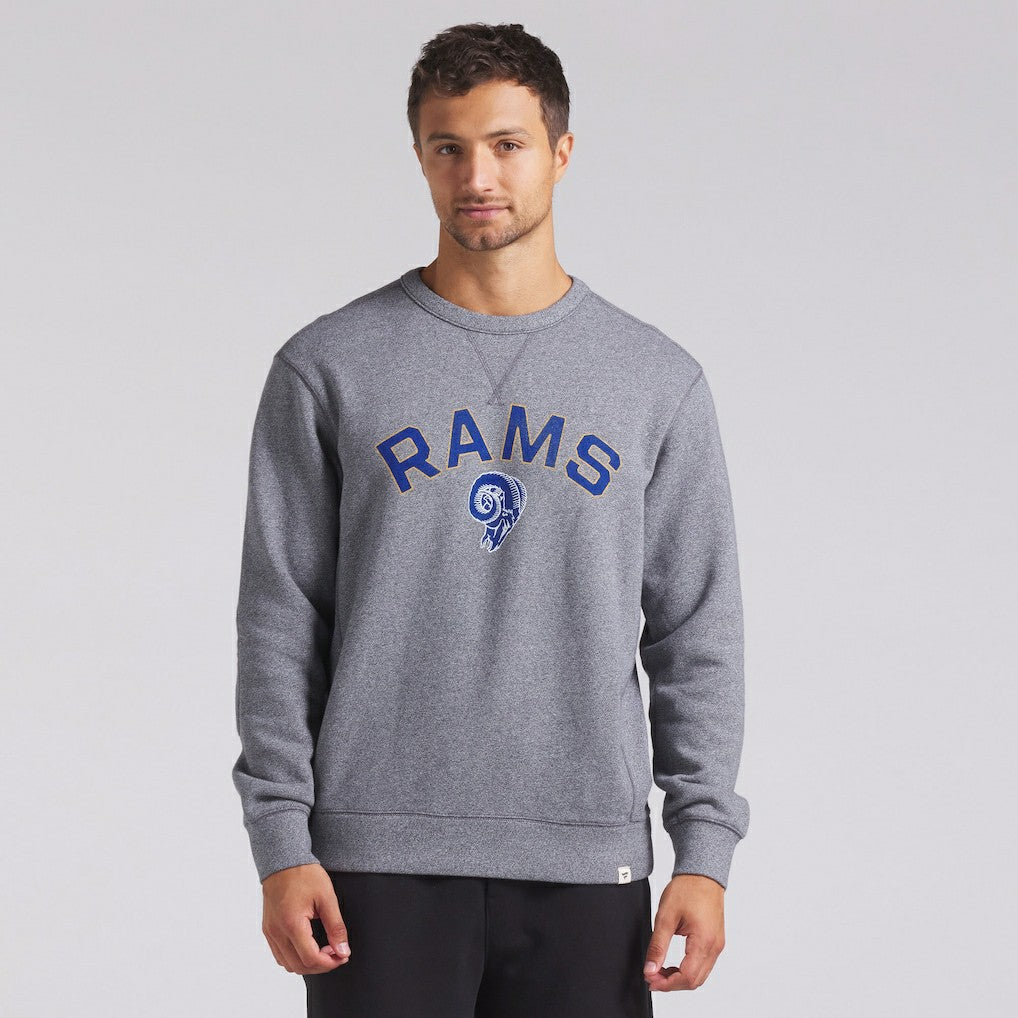 Los Angeles Rams Loop Terry Pullover Sweatshirt - Heather Gray - Fanatics