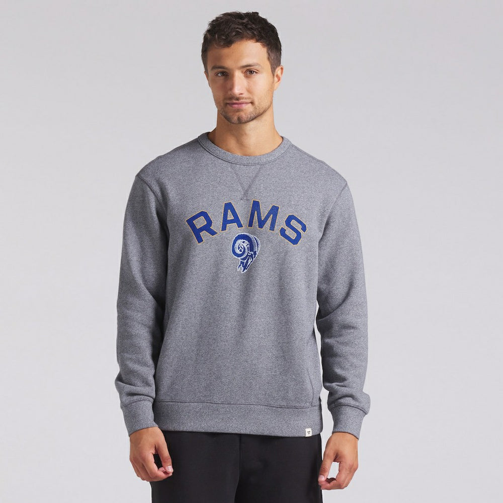 Los Angeles Rams Loop Terry Pullover Sweatshirt - Heather Gray - Fanatics