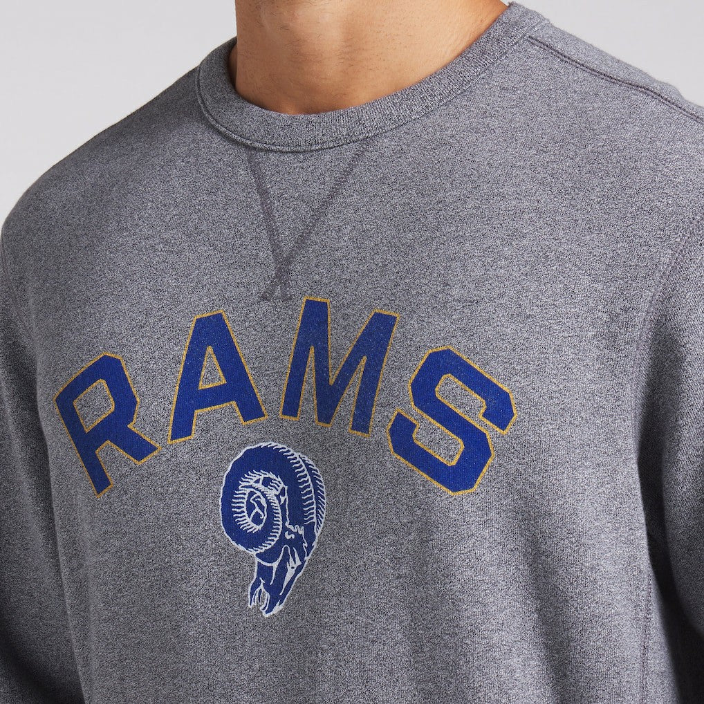 Los Angeles Rams Loop Terry Pullover Sweatshirt - Heather Gray - Fanatics