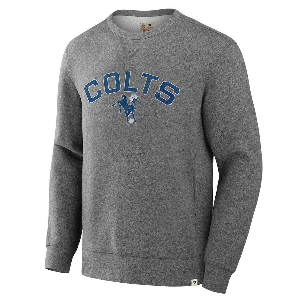 Indianapolis Colts Loop Terry Pullover Sweatshirt - Heather Gray - Fanatics