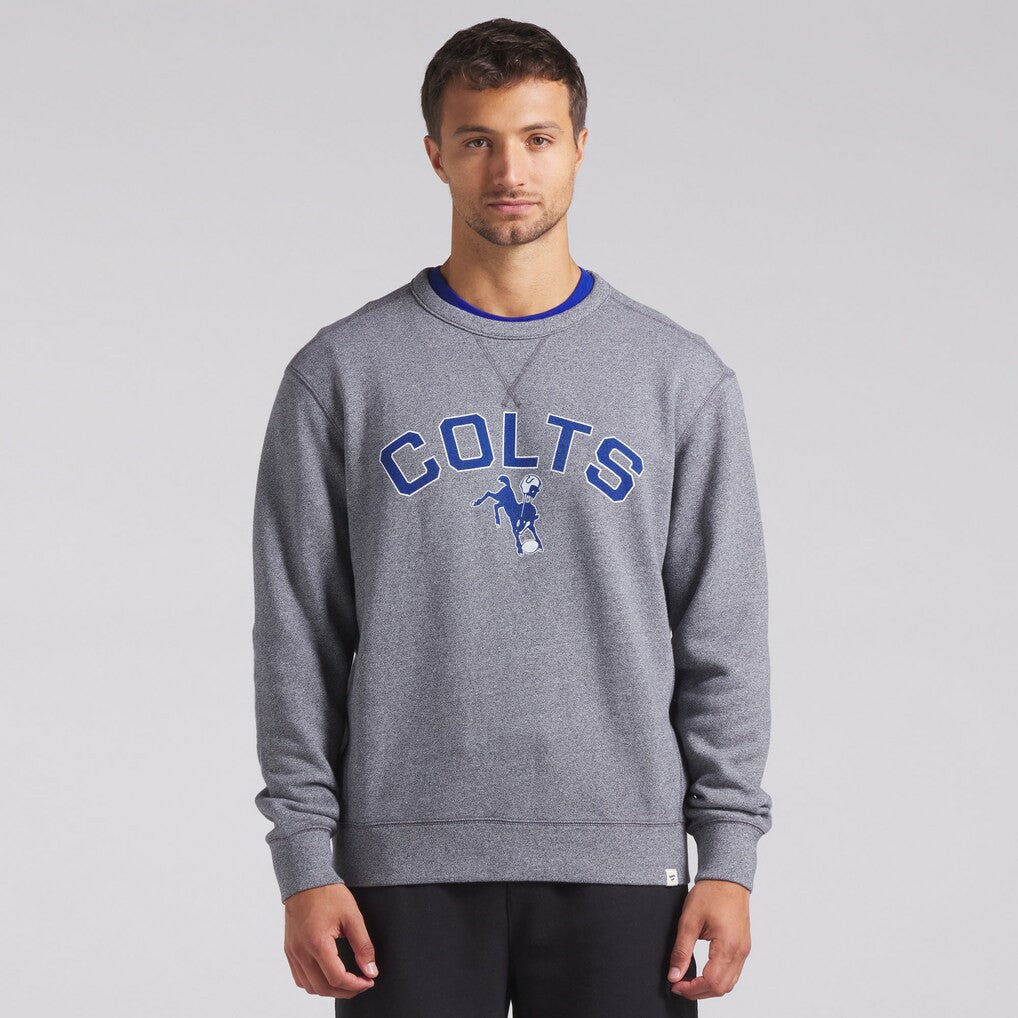 Indianapolis Colts Loop Terry Pullover Sweatshirt - Heather Gray - Fanatics