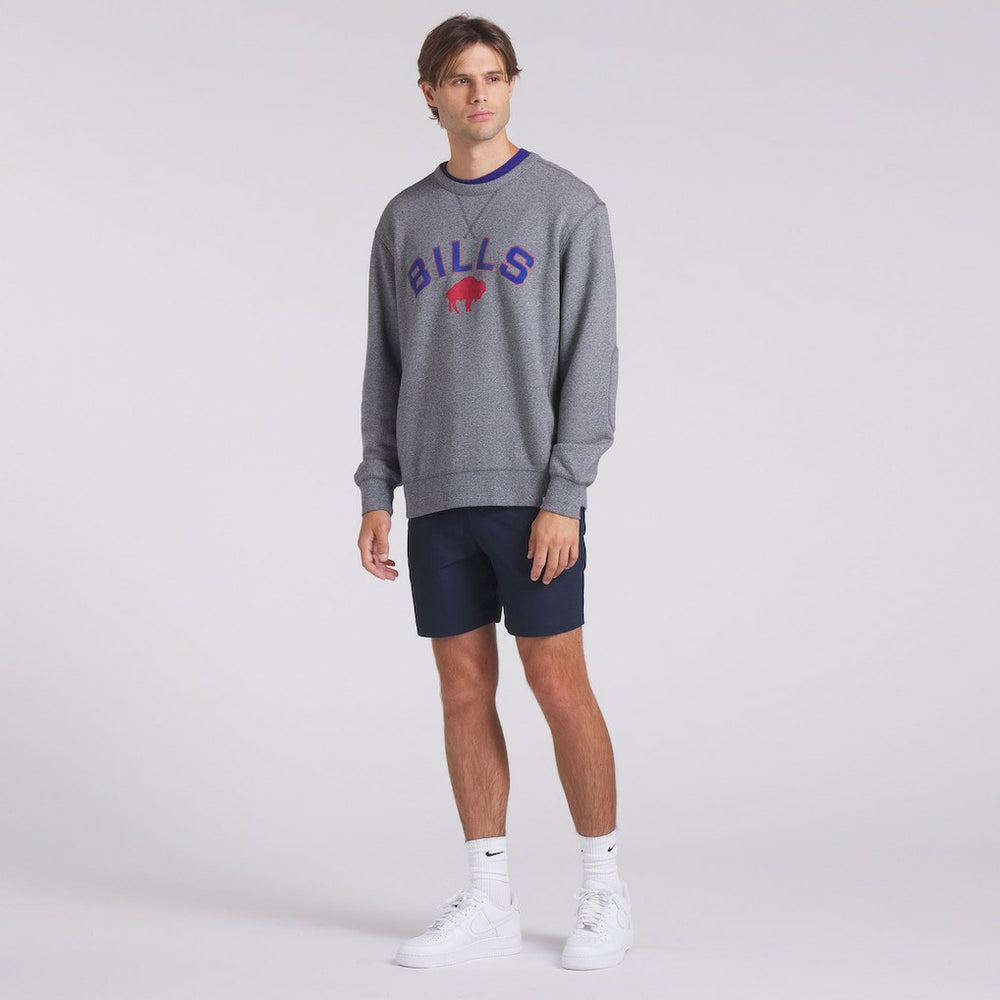Buffalo Bills Loop Terry Pullover Sweatshirt - Heather Gray - Fanatics