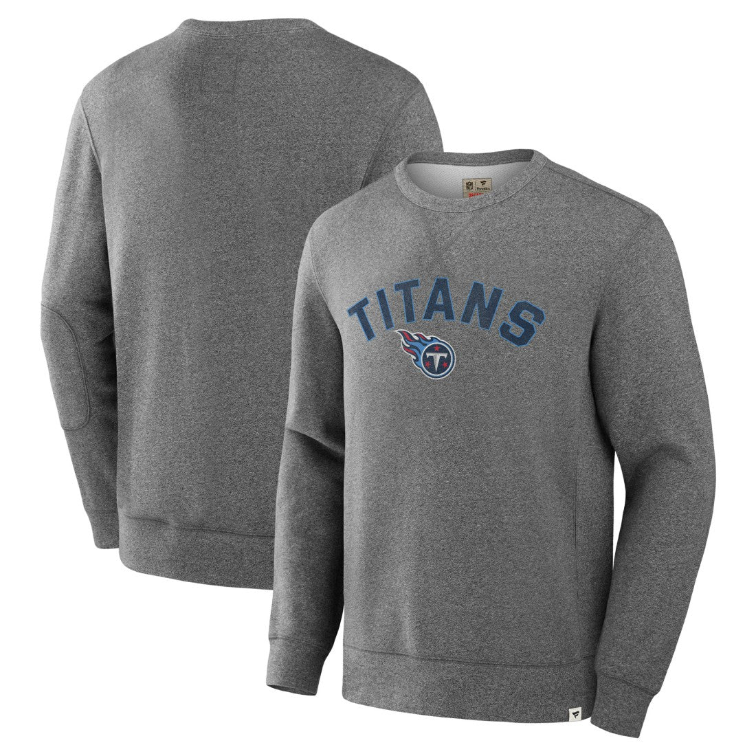 Tennessee Titans Loop Terry Pullover Sweatshirt - Heather Gray - Fanatics