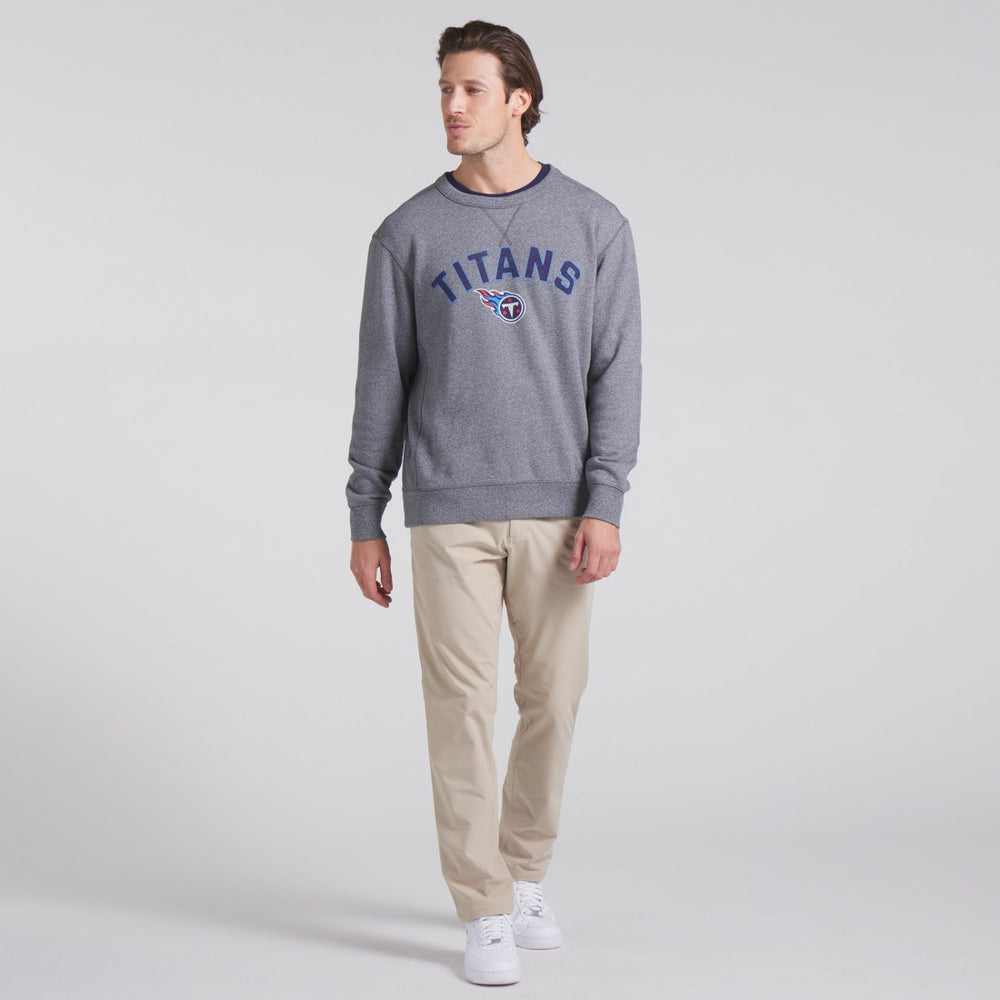 Tennessee Titans Loop Terry Pullover Sweatshirt - Heather Gray - Fanatics