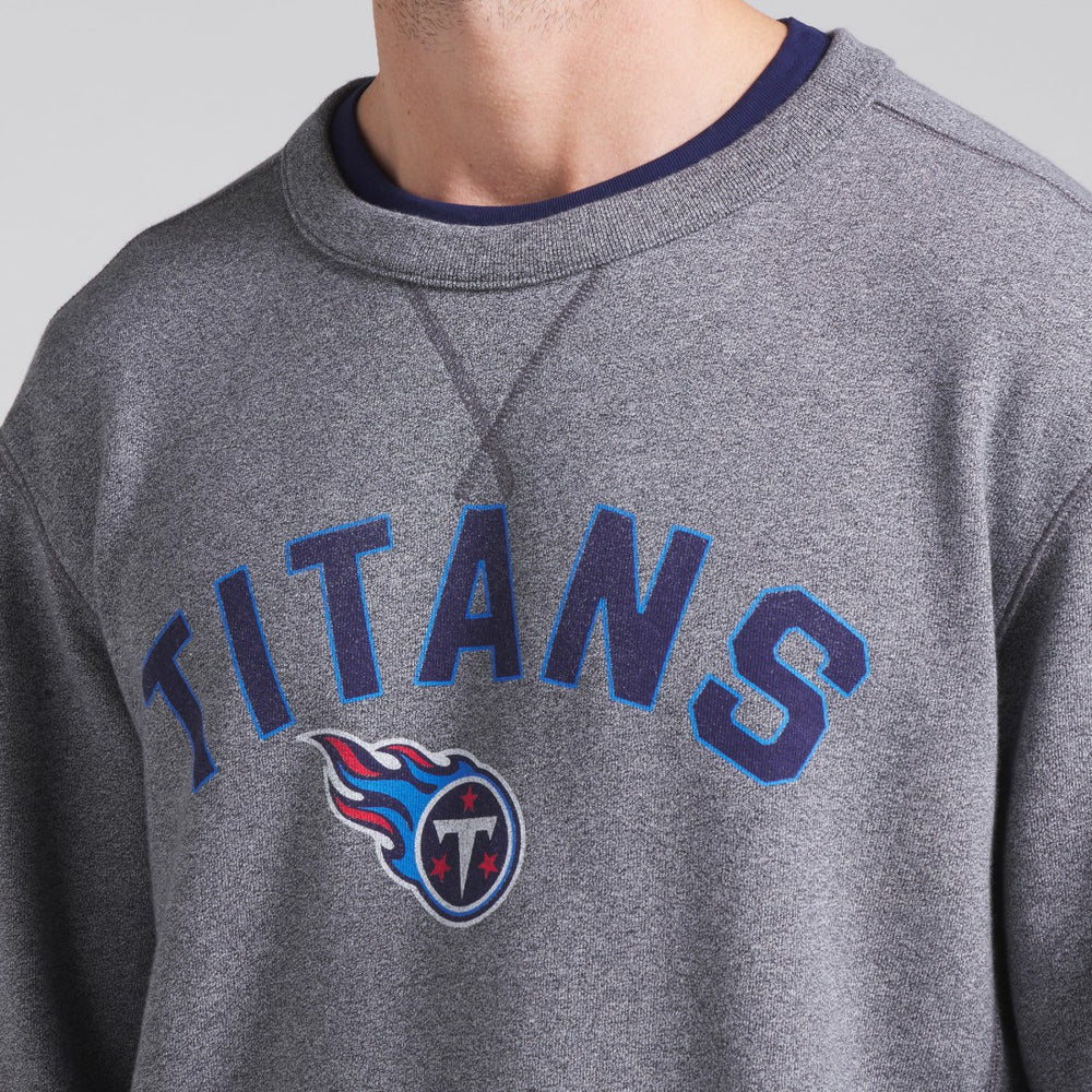 Tennessee Titans Loop Terry Pullover Sweatshirt - Heather Gray - Fanatics
