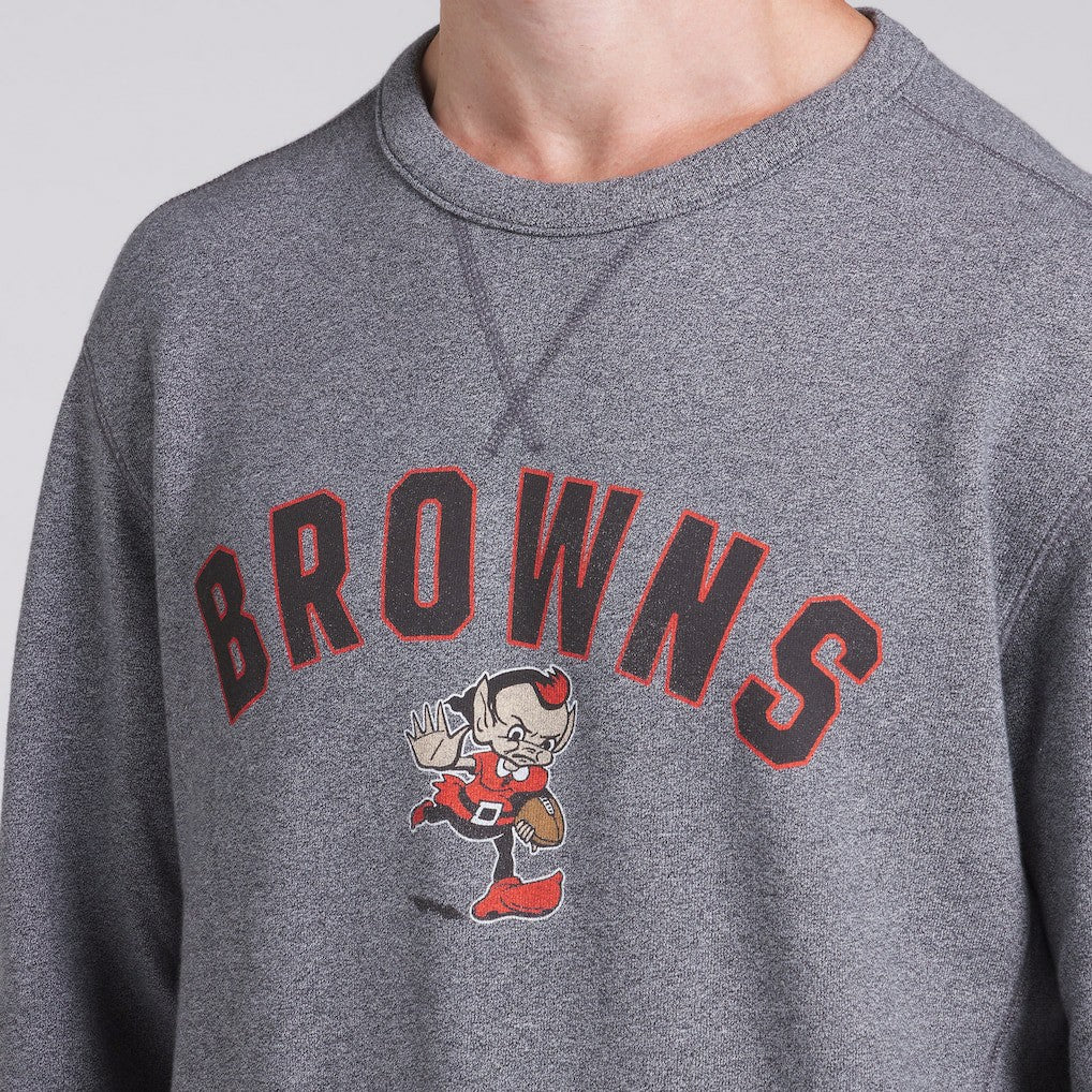 Cleveland Browns Loop Terry Pullover Sweatshirt - Heather Gray - Fanatics