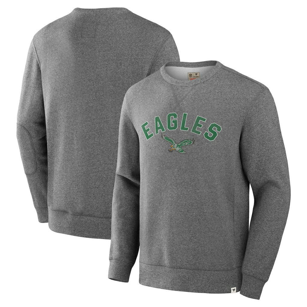Philadelphia Eagles Loop Terry Pullover Sweatshirt - Heather Gray - Fanatics