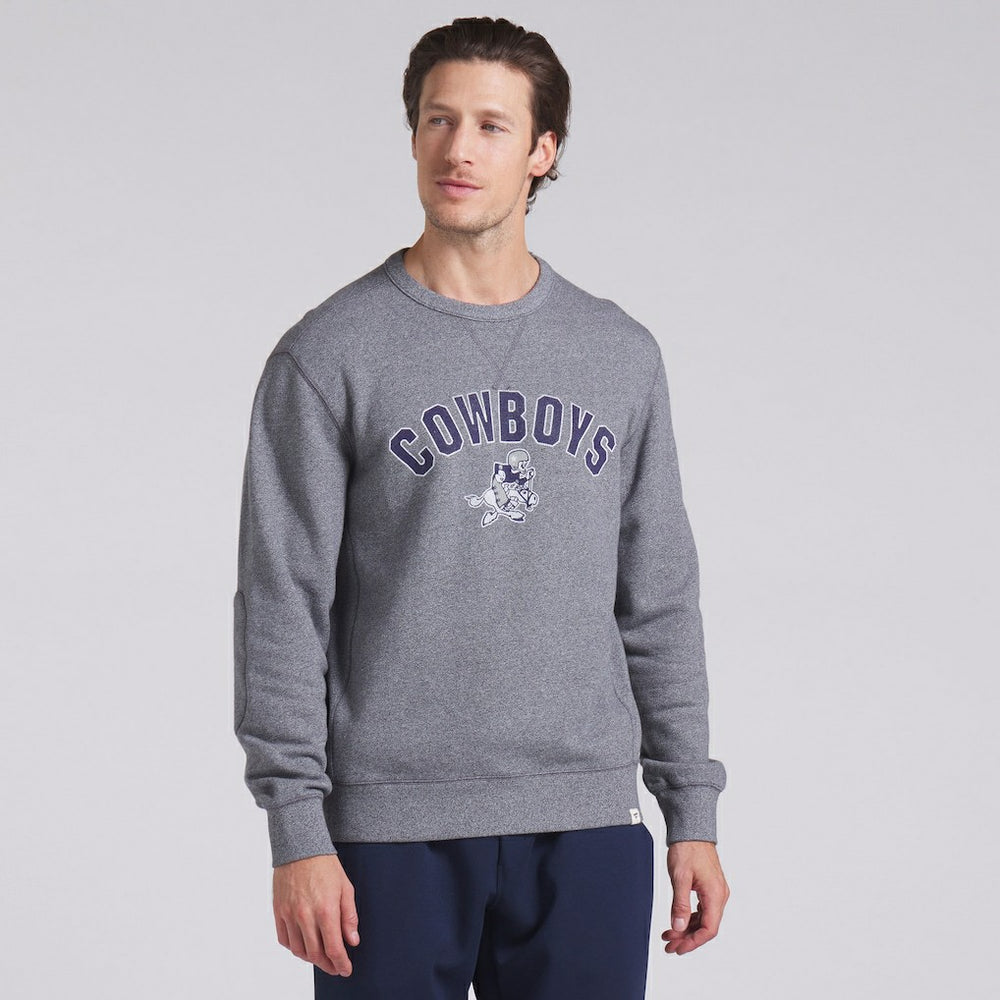 Dallas Cowboys Loop Terry Pullover Sweatshirt - Heather Gray - Fanatics