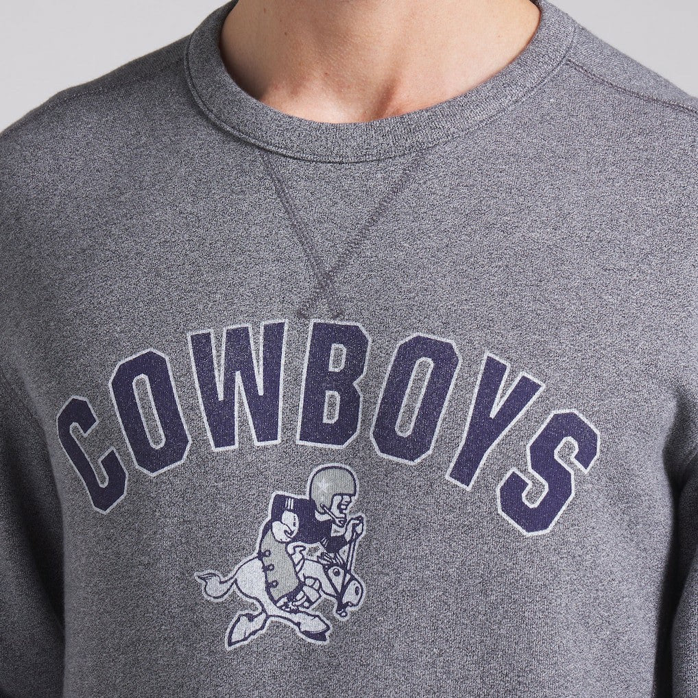 Dallas Cowboys Loop Terry Pullover Sweatshirt - Heather Gray - Fanatics
