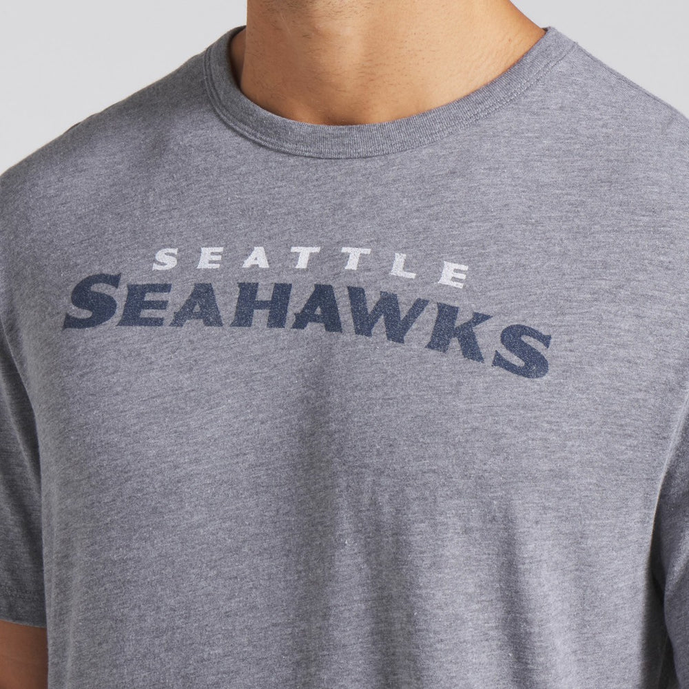 Seattle Seahawks Pass Rush Tri-Blend T-Shirt - Heather Gray - Fanatics