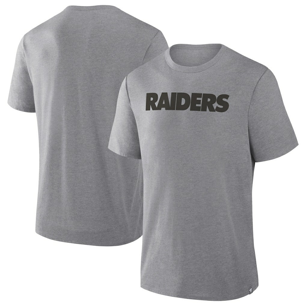 Las Vegas Raiders Pass Rush Tri-Blend T-Shirt - Heather Gray - Fanatics